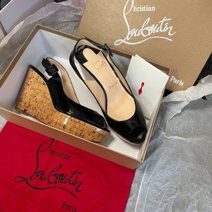 Christian Louboutin UNE PLUME SLING 100 PATENT
